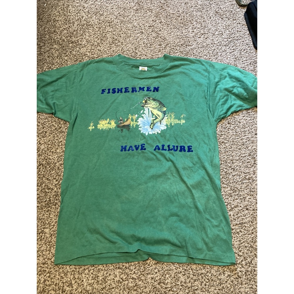 Vintage Medallion T-shirt Single Stitch Fishermen Have Allure